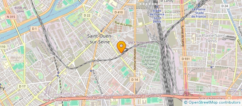 localisation de l'entreprise A L ABRI MODERNE  SAINT-OUEN-SUR-SEINE