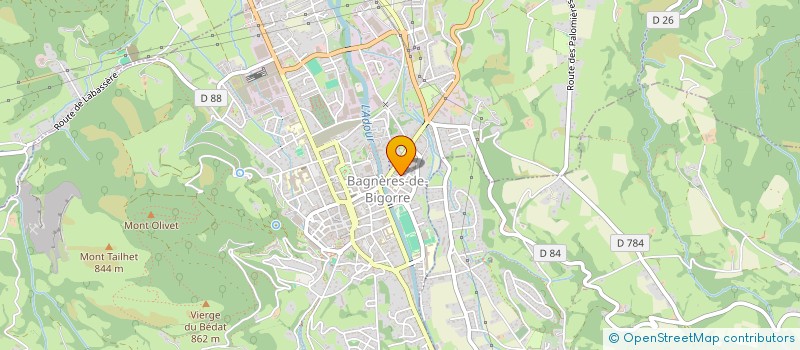 localisation de l'entreprise A L'AFFICHE  BAGNERES-DE-BIGORRE