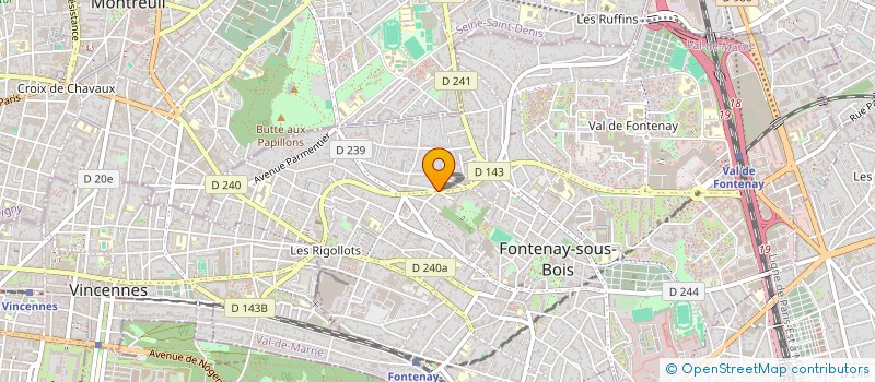 localisation de l'entreprise A L'AFRICAINE à FONTENAY-SOUS-BOIS