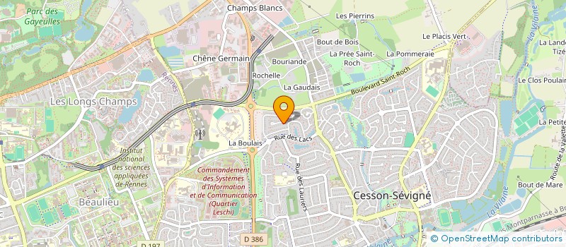 localisation de l'entreprise A L'AIGUILLE CREATIVE  CESSON-SEVIGNE