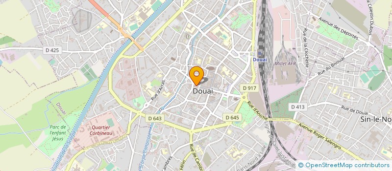 localisation de l'entreprise A L'AIR LIBRE à DOUAI