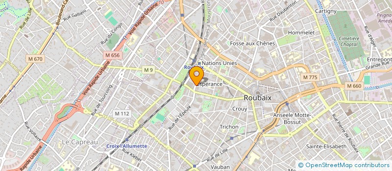 localisation de l'entreprise A L'ALOUETTE  ROUBAIX