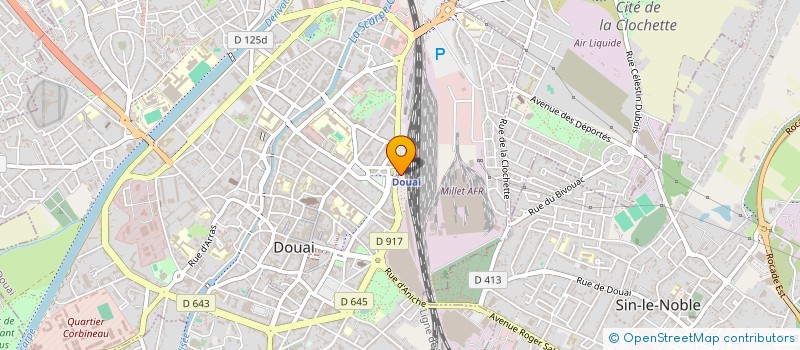 localisation de l'entreprise A L ANCRE NOIRE ...  DOUAI