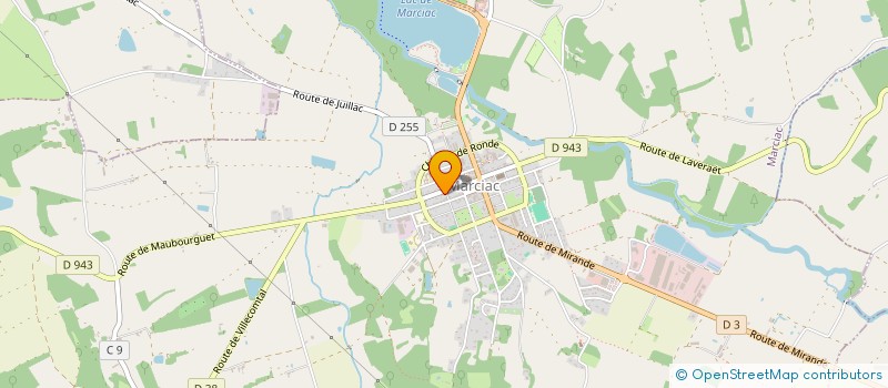 localisation de l'entreprise A L'ANE BLEU à MARCIAC