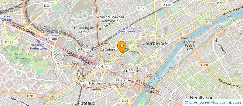 localisation de l'entreprise A L'APORTAGE à COURBEVOIE