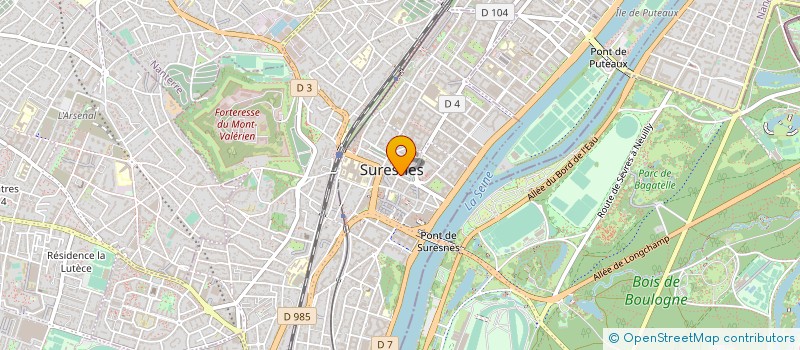 localisation de l'entreprise A. L. ARSENE à SURESNES