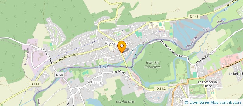 localisation de l'entreprise A L ART DE VIVRE  EZY-SUR-EURE