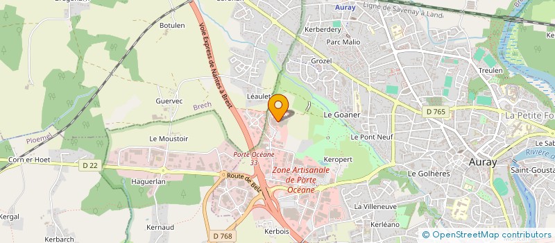 localisation de l'entreprise A L'ASSAUT D RUES à AURAY