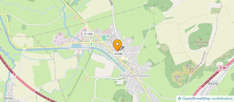 localisation de l'entreprise A L'ATAC  POUILLY-EN-AUXOIS