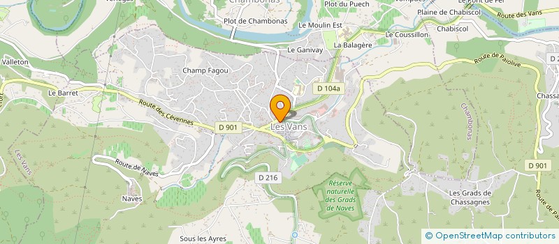 localisation de l'entreprise A L'AUBE à LES VANS