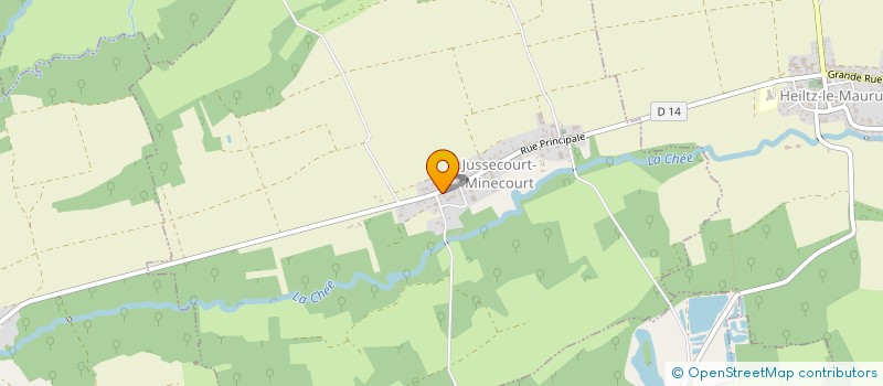 localisation de l'entreprise A L'AUBE DE LA LORRAINE  JUSSECOURT-MINECOURT