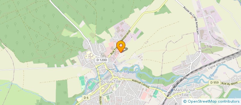 localisation de l'entreprise A L'AURE DU VRAC à IS-SUR-TILLE
