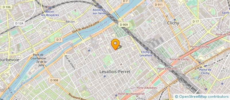 localisation de l'entreprise A.L.B. à LEVALLOIS-PERRET