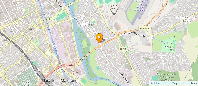 localisation de l'entreprise A.L.B.  TOMBLAINE