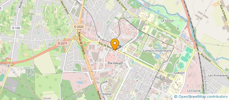 localisation de l'entreprise A.L.B CHOCO à OLIVET