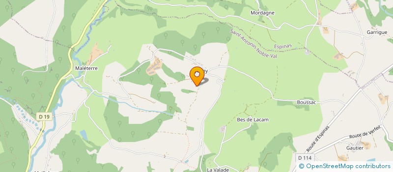 localisation de l'entreprise A.L BATI-SCAN  SAINT-ANTONIN-NOBLE-VAL