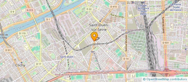 localisation de l'entreprise A.L.C. à SAINT-OUEN-SUR-SEINE