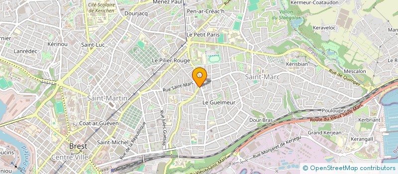 localisation de l'entreprise A.L.C. à BREST