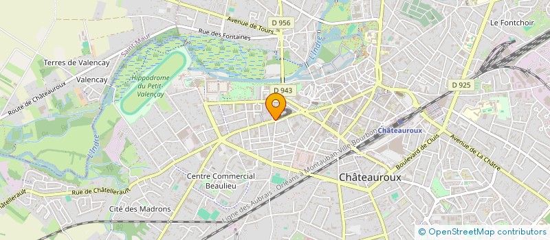 localisation de l'entreprise A.L.C.B.  CHATEAUROUX
