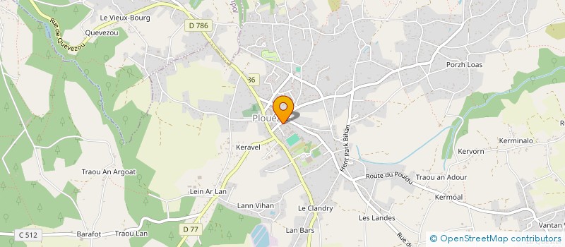 localisation de l'entreprise A L C M à PLOUEZEC