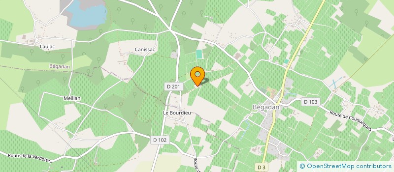 localisation de l'entreprise A.L.C.O.  MOURE  CIVRAC-EN-MEDOC