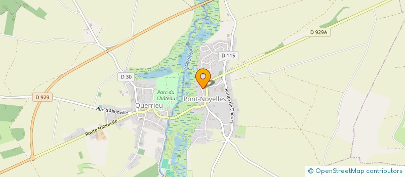 localisation de l'entreprise A.L. CALY  QUERRIEU