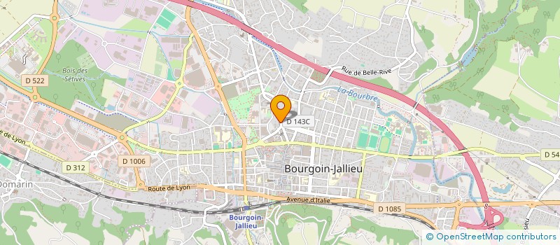 localisation de l'entreprise A.L CONSTRUCTION à BOURGOIN-JALLIEU