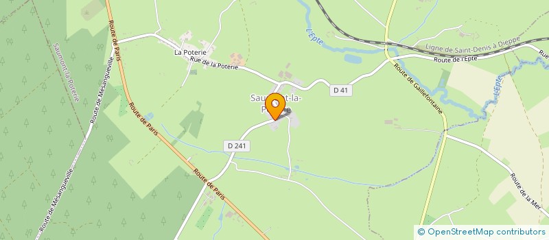 localisation de l'entreprise A.L COUVERTURE  SAUMONT-LA-POTERIE