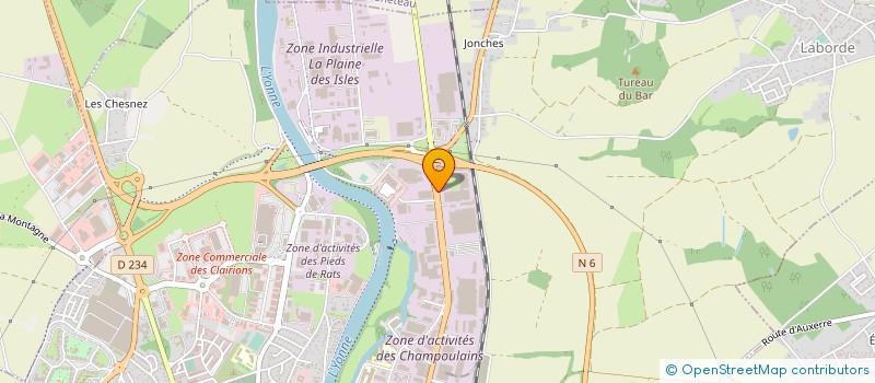 localisation de l'entreprise A L D AUXERRE LOGISTIQUE DISTRIBUTION à AUXERRE