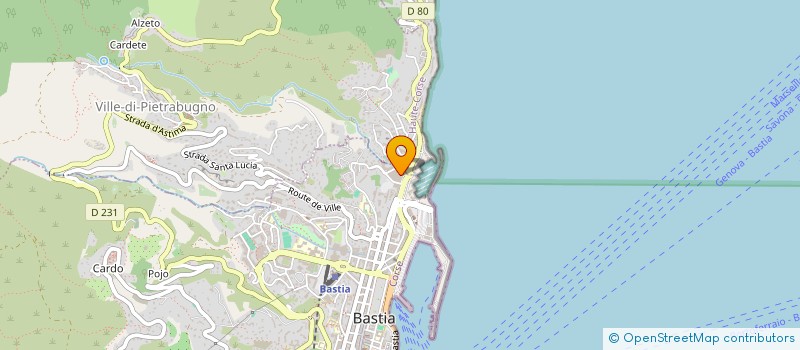 localisation de l'entreprise A.L.D.C à BASTIA