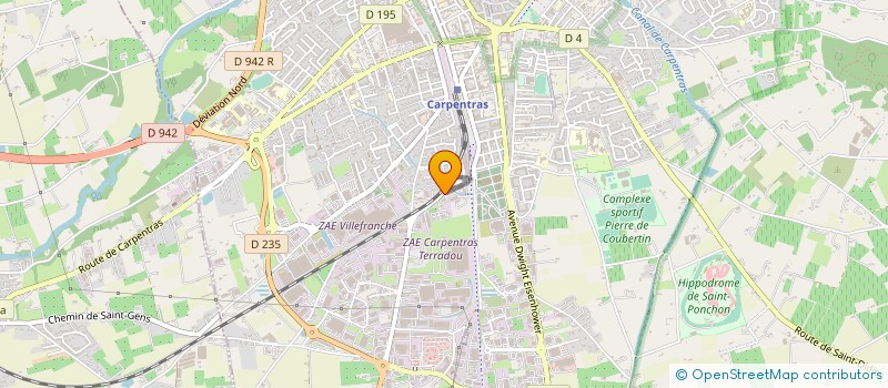 localisation de l'entreprise A L E  CARPENTRAS