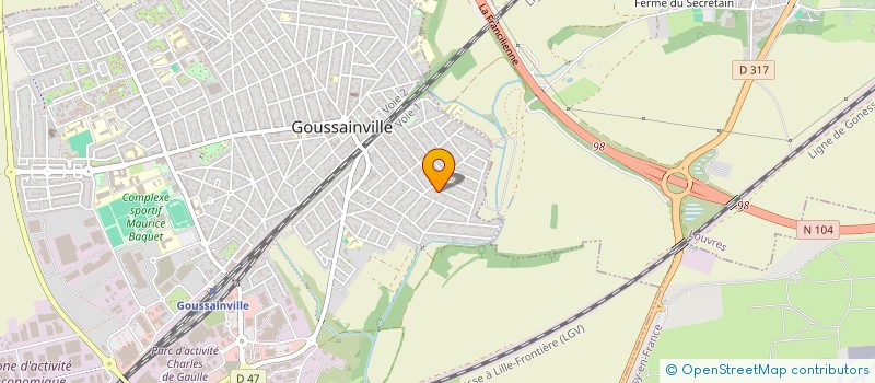 localisation de l'entreprise A.L.E.F.E. SERVICES  GOUSSAINVILLE