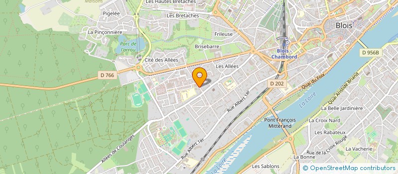 localisation de l'entreprise A.L.E.P.  BLOIS