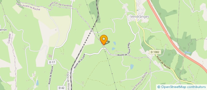 localisation de l'entreprise A.L.E.X. EVENEMENTIEL  VENDRANGES