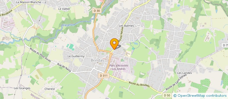 localisation de l'entreprise A L'EAU 43  BRINDAS