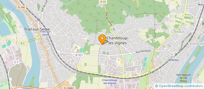 localisation de l'entreprise A L EAU AU GAZ AU FIOUL  CHANTELOUP-LES-VIGNES