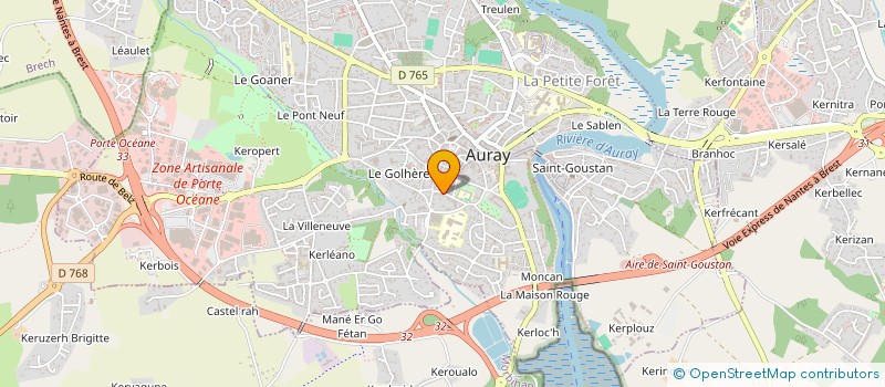 localisation de l'entreprise A L'EAU DE PLUIE à AURAY