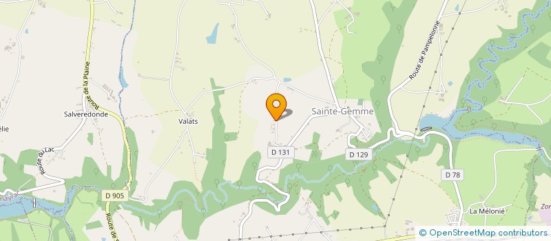 localisation de l'entreprise A L'EAU FAB  SAINTE-GEMME