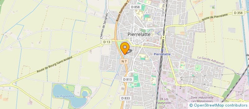 localisation de l'entreprise A L'EAU GOUTTIERES à PIERRELATTE