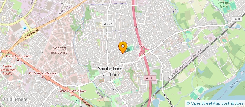 localisation de l'entreprise A L'EAU JOH  SAINTE-LUCE-SUR-LOIRE