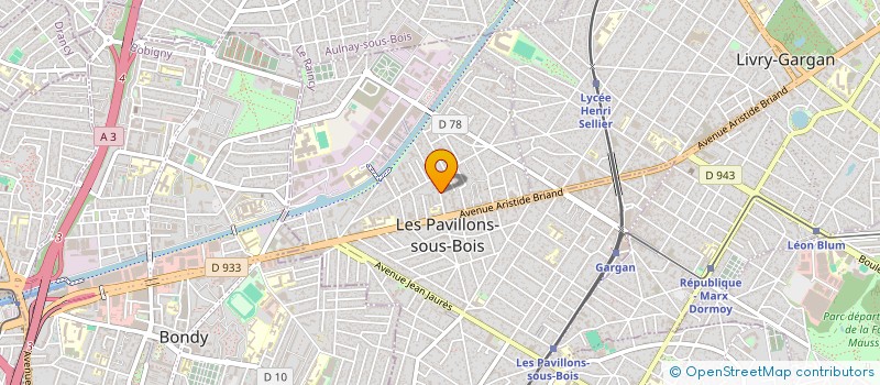 localisation de l'entreprise A L EAU PISCINE  LES PAVILLONS-SOUS-BOIS