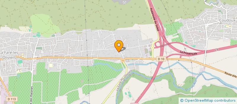 localisation de l'entreprise A L'EAU SEB  LA FARE-LES-OLIVIERS