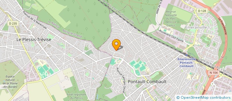 localisation de l'entreprise A L'ECOLE LE JUDO à PONTAULT-COMBAULT