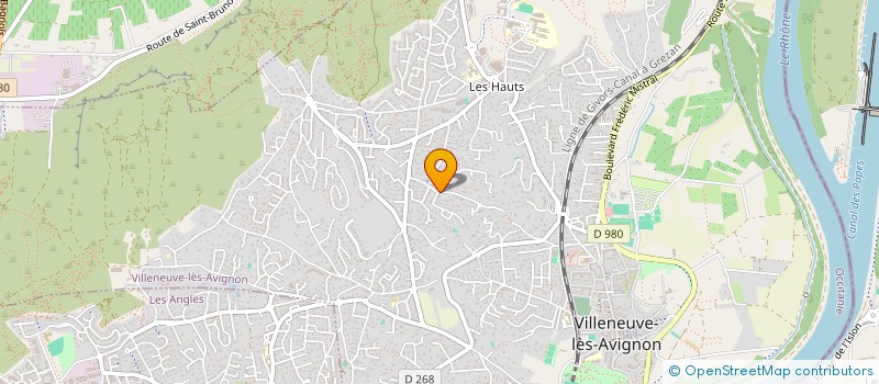 localisation de l'entreprise A L'ECOUTE  VILLENEUVE-LES-AVIGNON