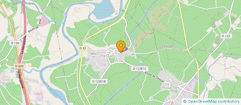 localisation de l'entreprise A L'ECOUTE DE L'ARBRE  TRESSAN