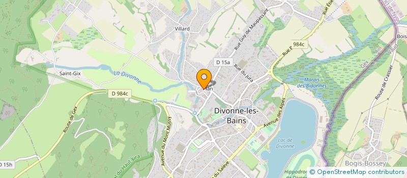 localisation de l'entreprise A L'ECOUTE DE LA PIERRE  DIVONNE-LES-BAINS