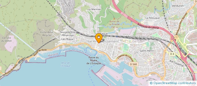 localisation de l'entreprise A L'ENCRE BLEUE à MARSEILLE