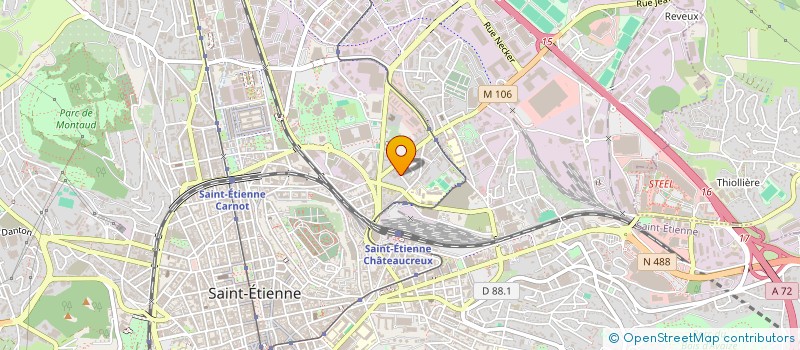 localisation de l'entreprise A L'ENTREPOT DES VIGNERONS  SAINT-ETIENNE