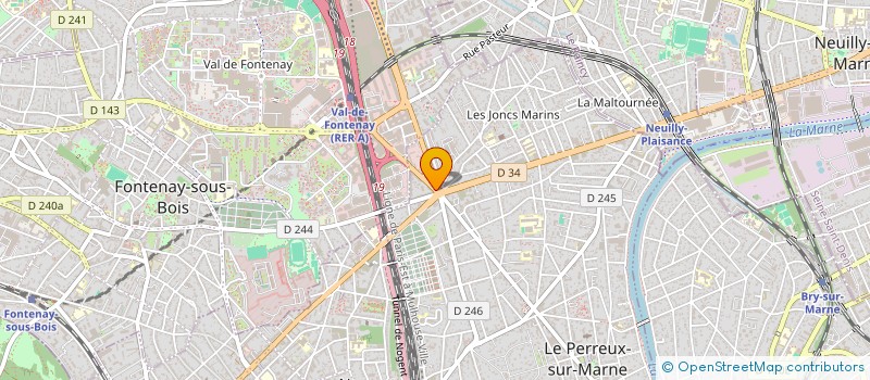 localisation de l'entreprise A L'EQUILIBRE à LE PERREUX-SUR-MARNE