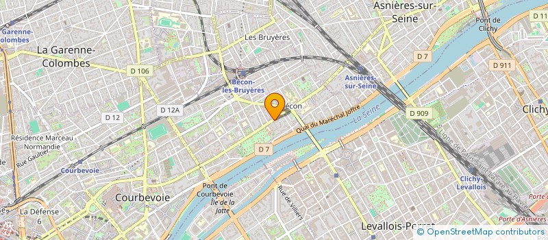 localisation de l'entreprise A L'ESSENTIEL à COURBEVOIE